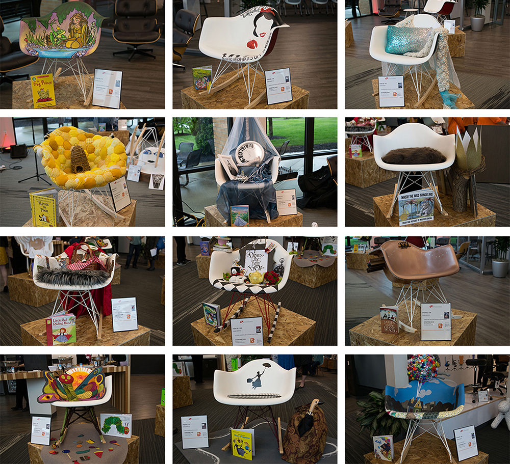 Collage of entries for the Chair Design Challenge