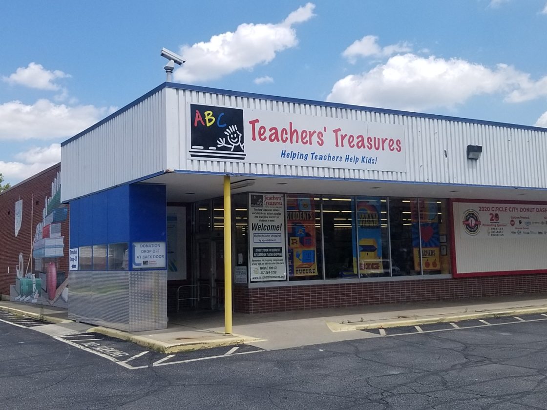 Teachers Treasures donation center building