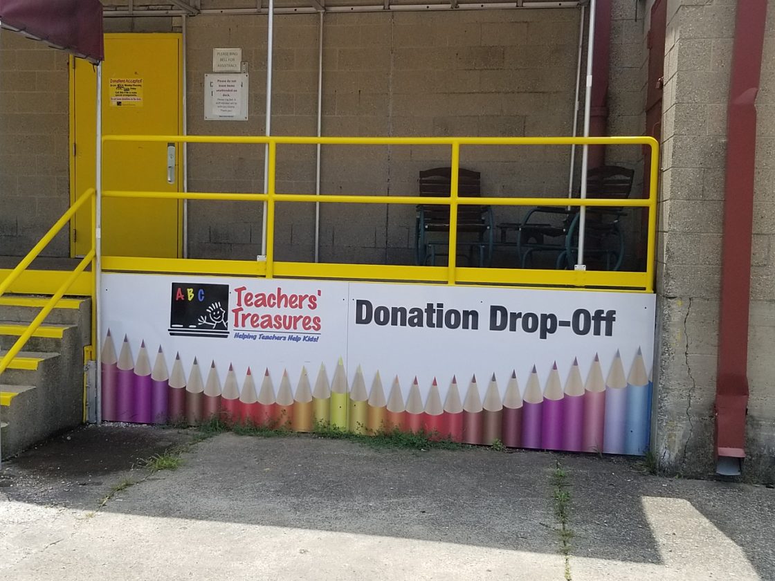 Teachers treasures drop off