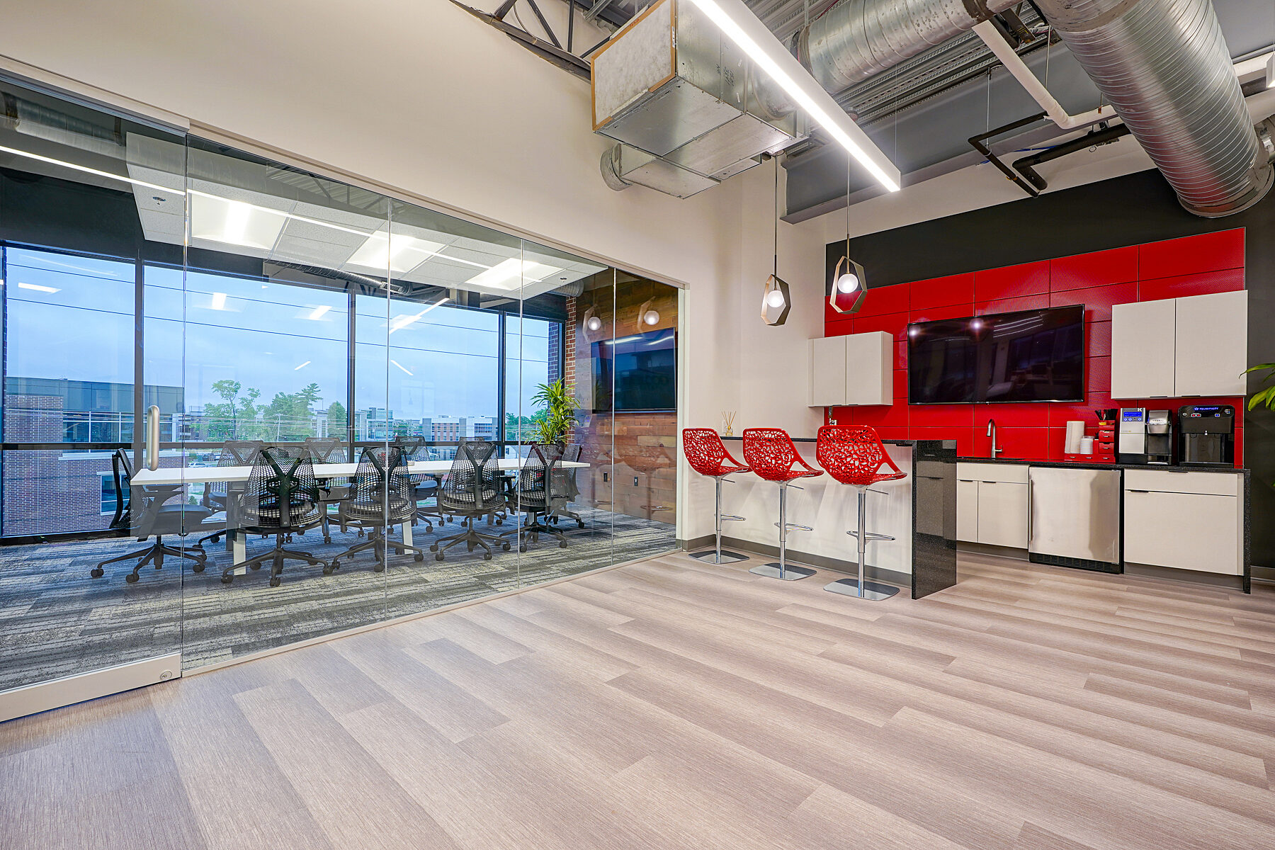 Trueblood Real Estate new kitchen and conference room provided by OfficeWorks