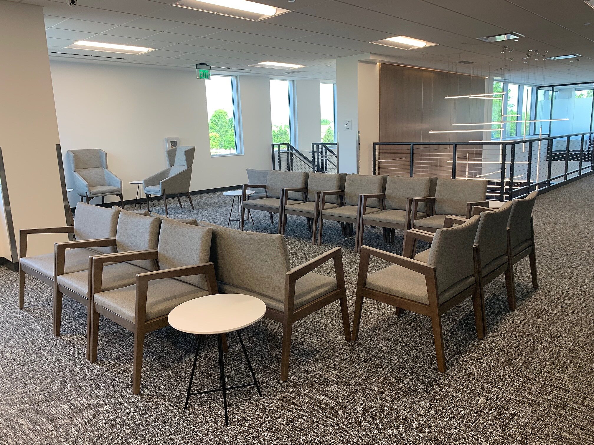 Reception waiting area in the Goodman Campbell Brain and Spine center