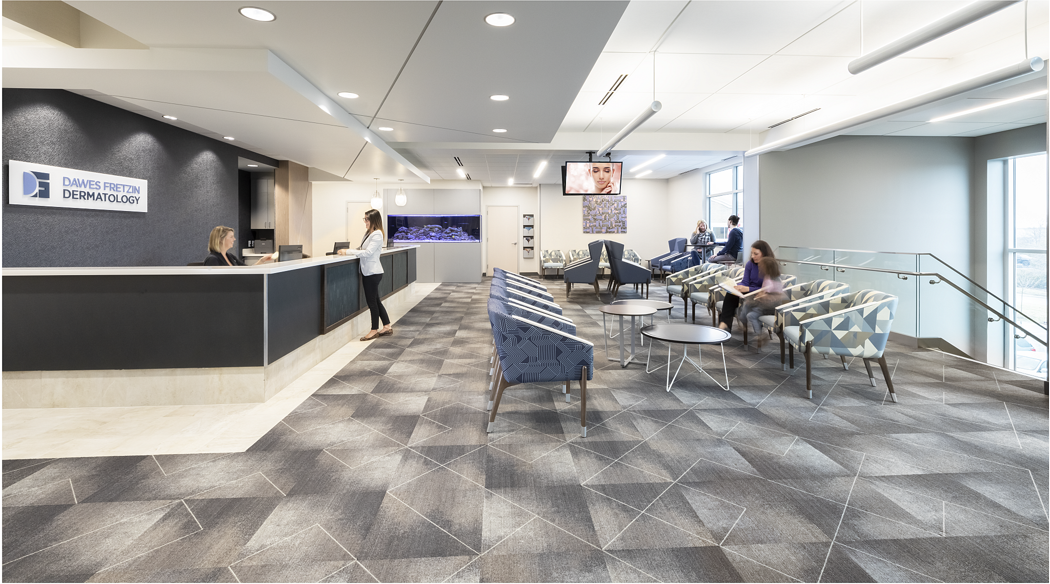 Dawes Fretzin project highlight reception area