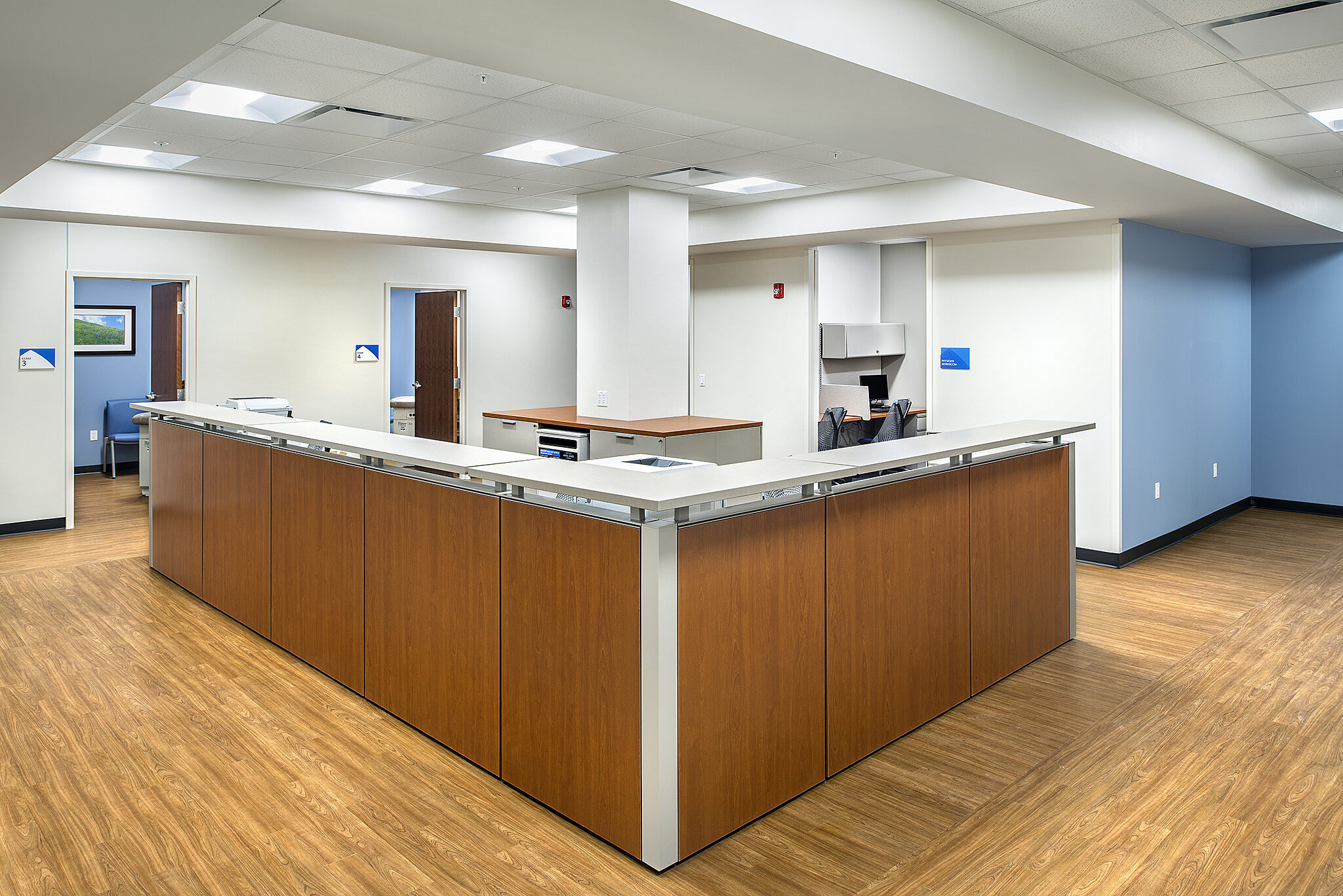 Healthcare Project Highlight: reception desk