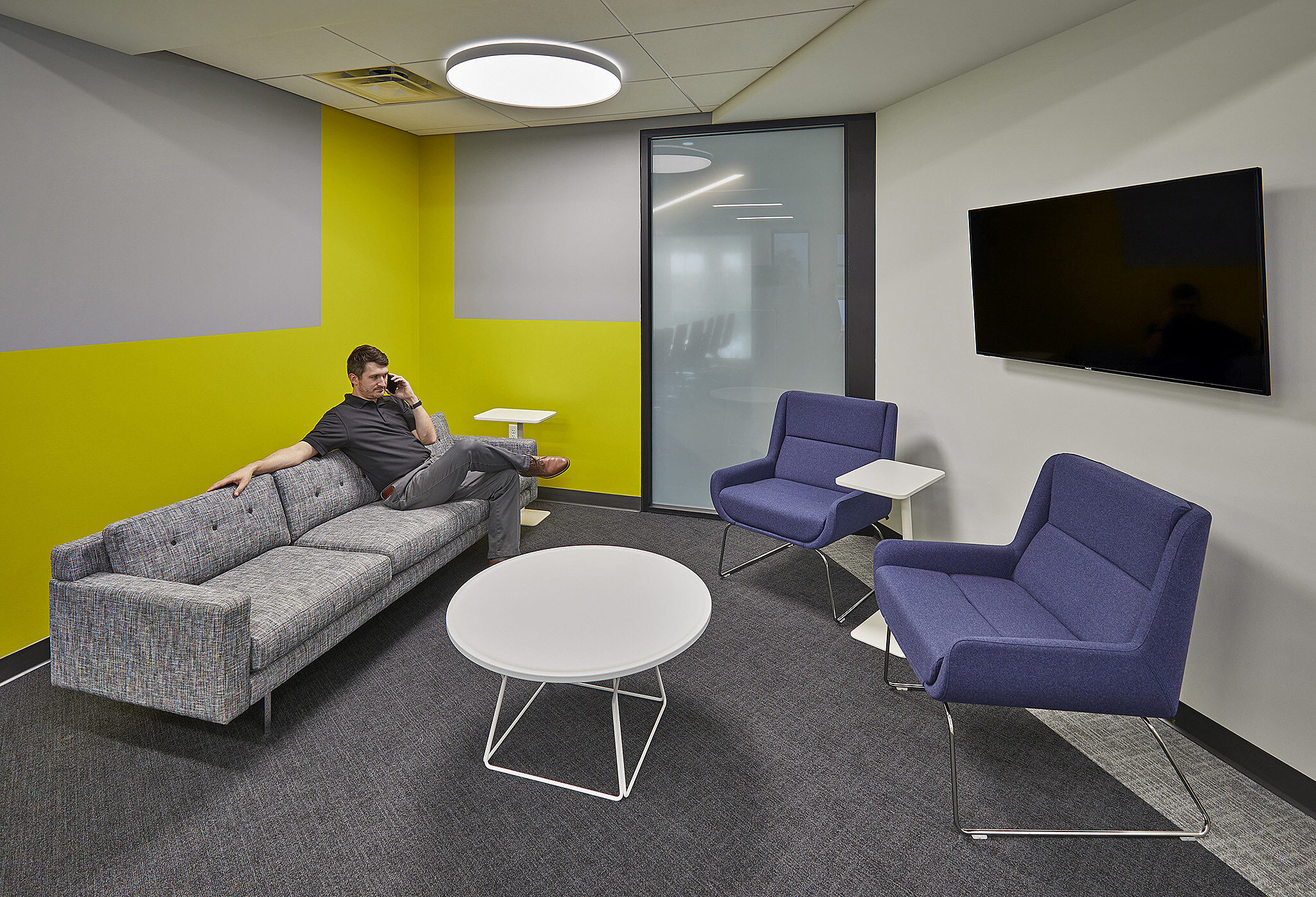 MJ Insurance Project Highlight: lounge area