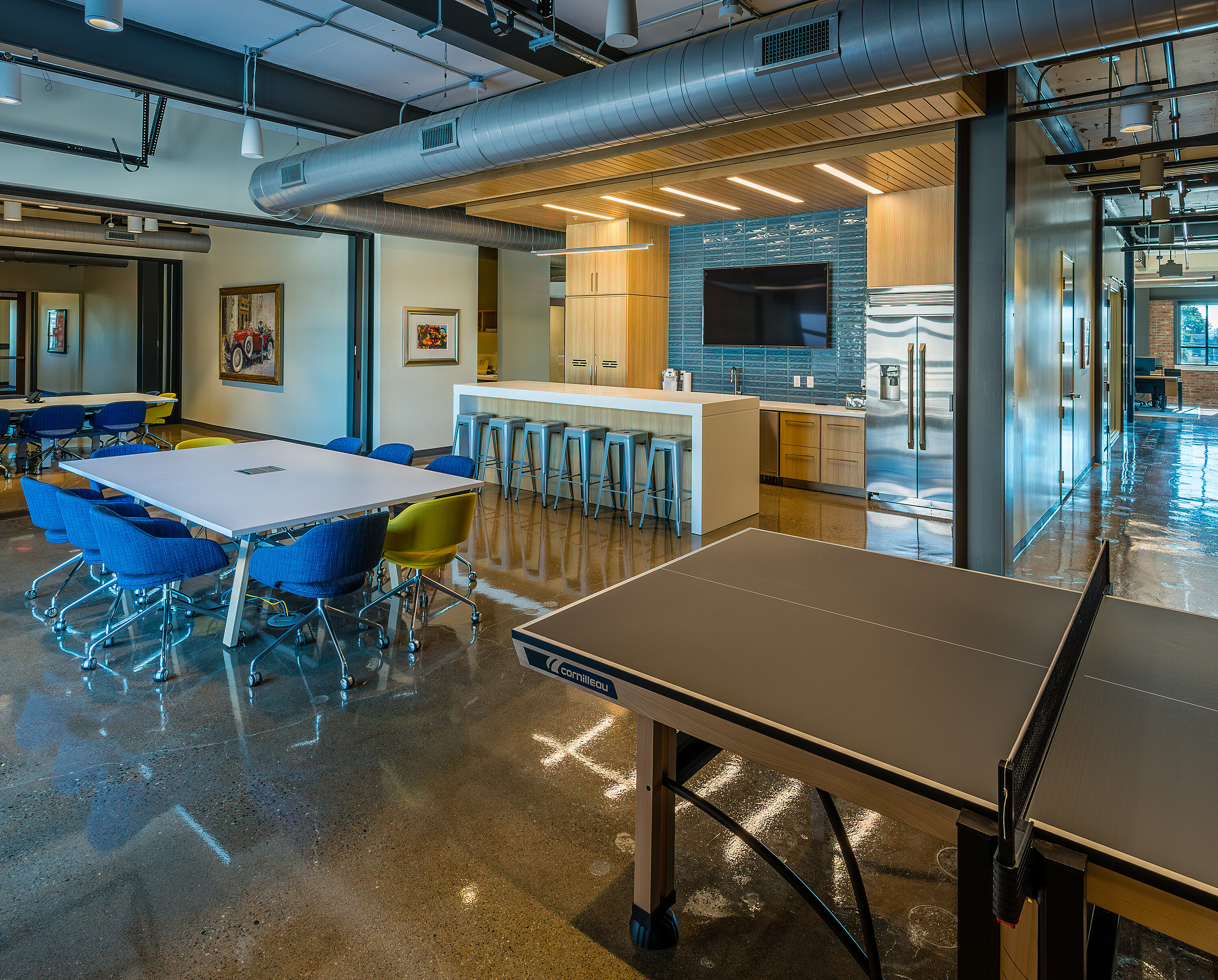 Buckingham Project Highlight common area ping pong table