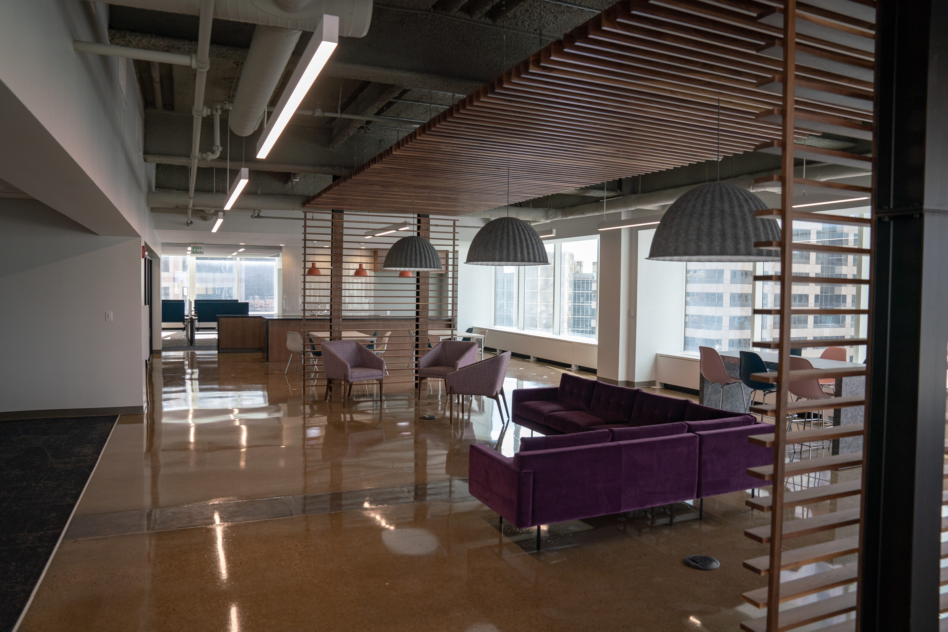Lev Project Highlight: open lounge seating area