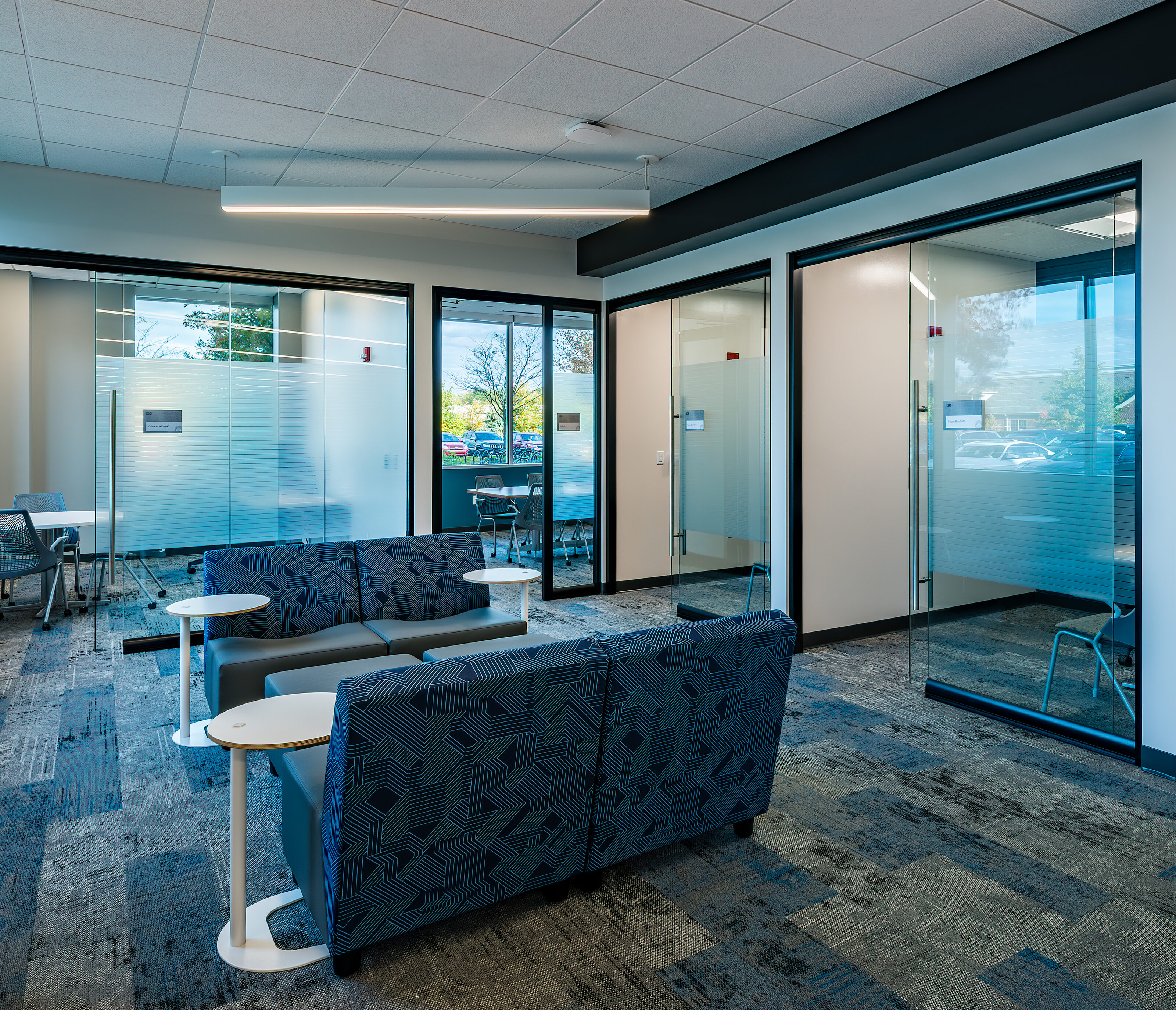 Lounge and work spaces with Herman Miller furniture by OfficeWorks