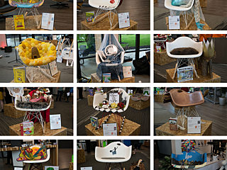 Collage of entries for the Chair Design Challenge