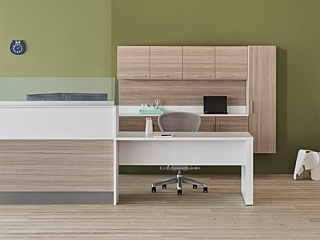 Commend Nurses Station white desk