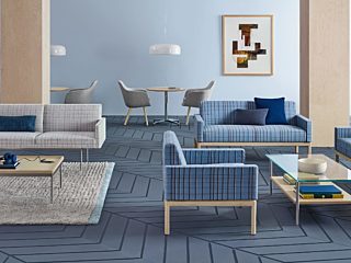 Geiger Collaborative Spaces tables and chairs seating arrangements