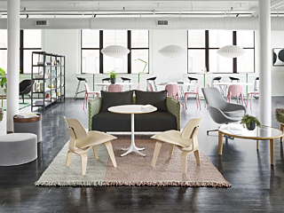 Maharam hero image, office space with tables and chairs