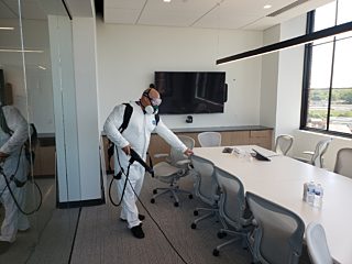 Microbecare application in high alpha conference room