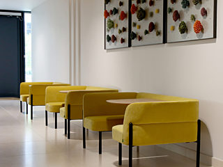 Naughtone Booths Hue Seating yellow