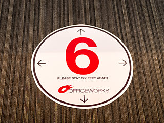 Office Works Safe Office 6 feet reminder