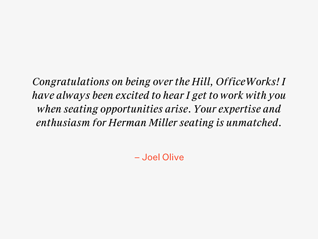 OfficeWorks 40th Anniversary Testimonial
