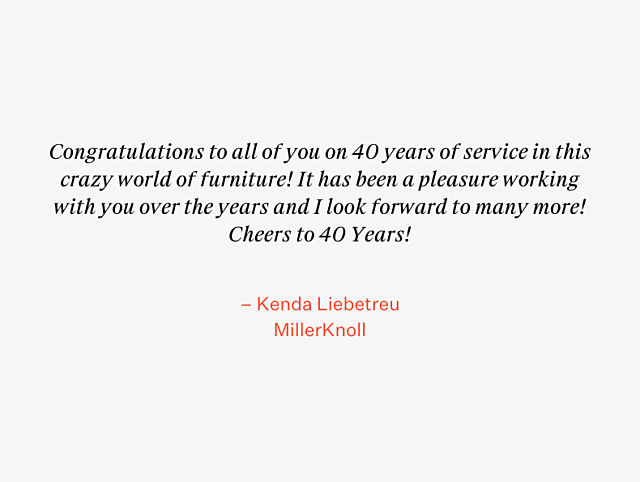 OfficeWorks 40th Anniversary Testimonial