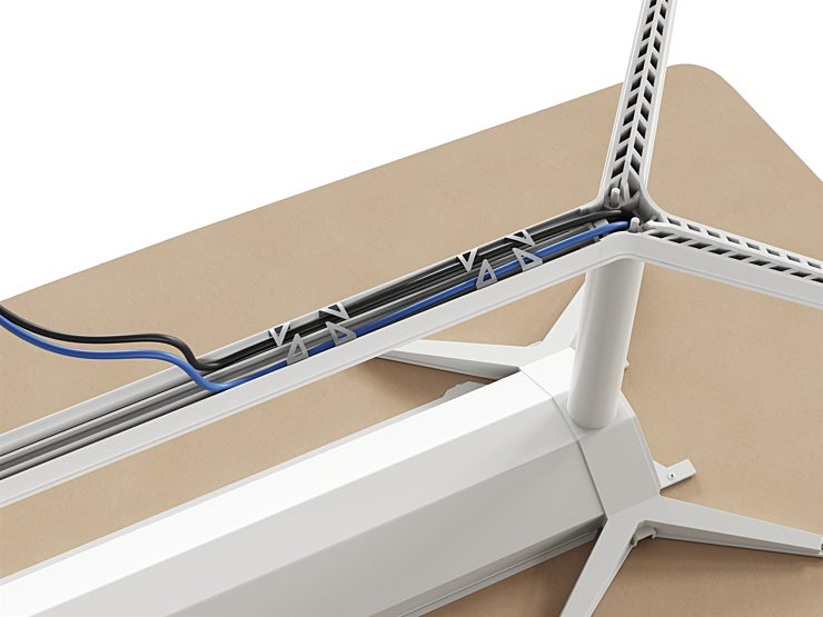 Headway Tables Generous Cable Capacity