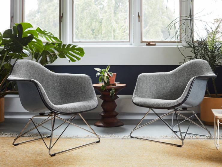 Office Works Eames Walnut Stools