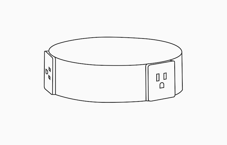 Graphic illustration of Logic Reach collection electrical hub